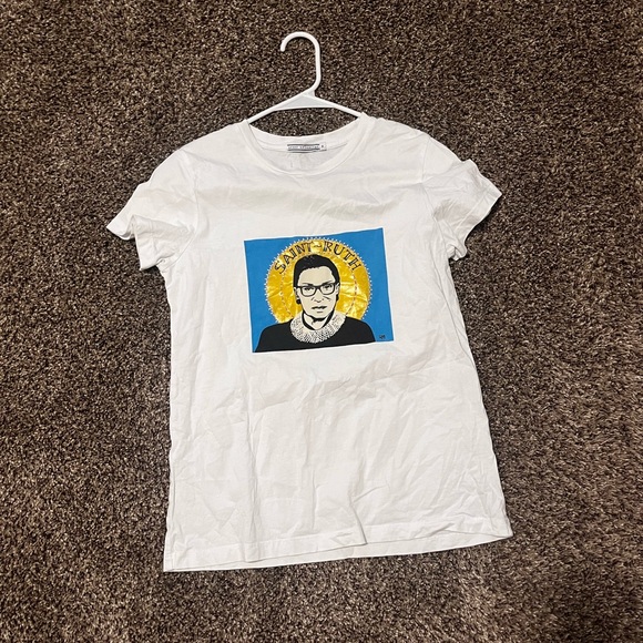 Proof of concept “Saint Ruth” Ruth Bader Ginsberg Graphic T-Shirt Pima Cotton - Picture 1 of 4